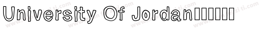 University Of Jordan字体转换